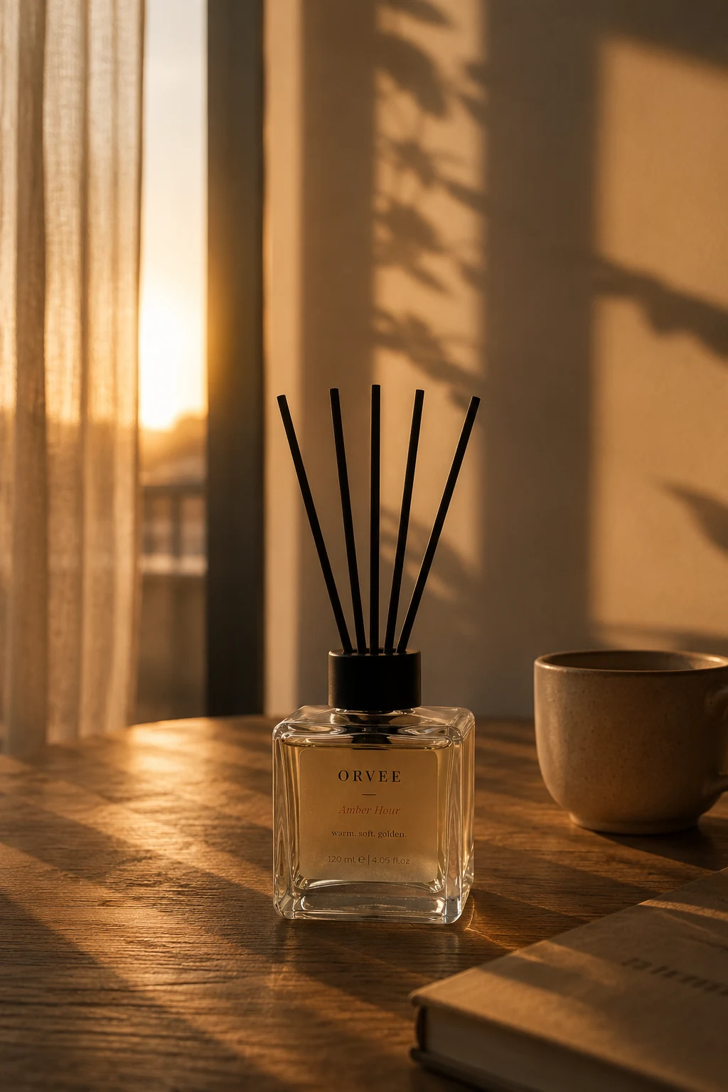 ORVEE Amber Hour reed diffuser