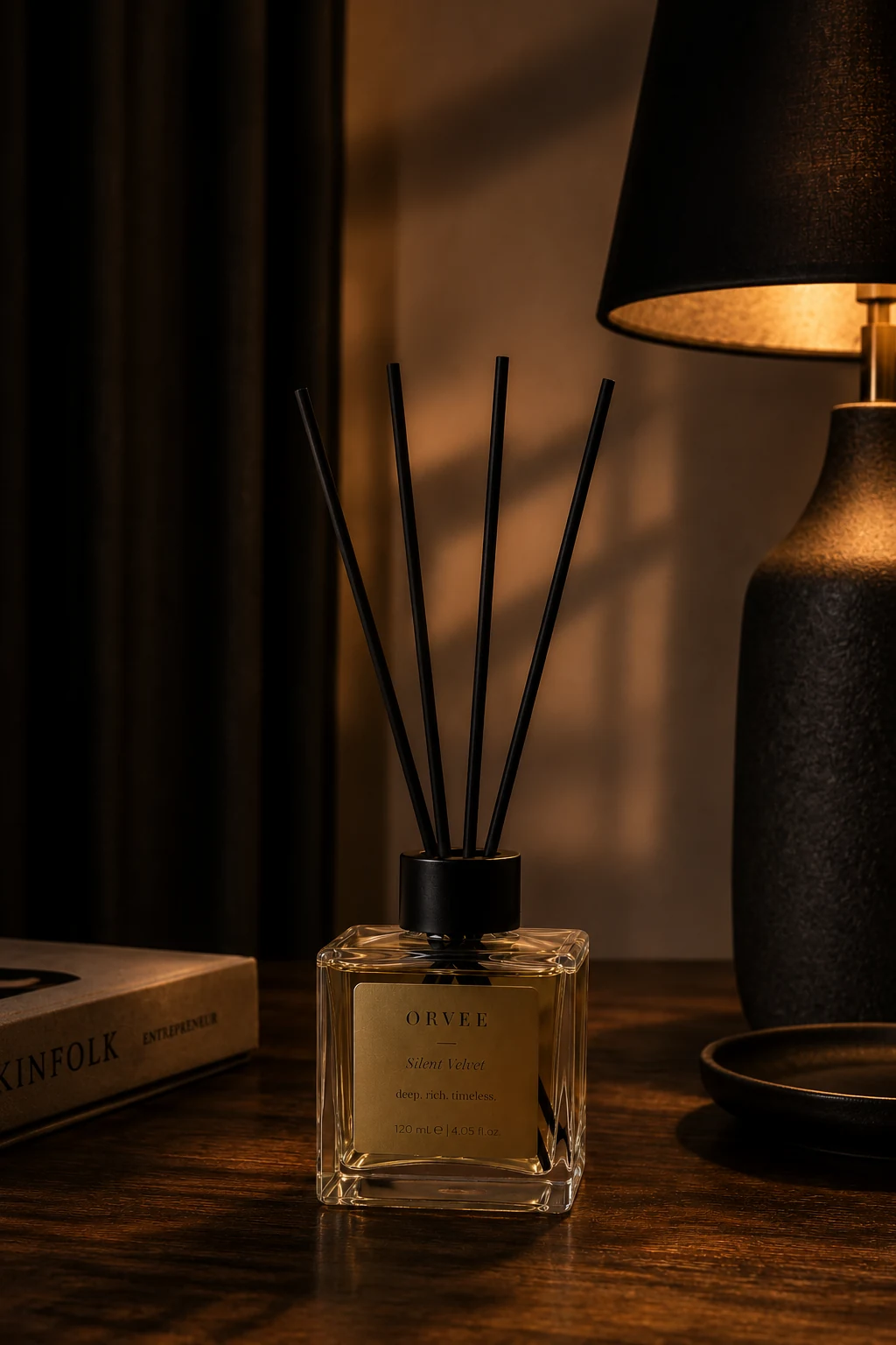 ORVEE Silent Velvet reed diffuser